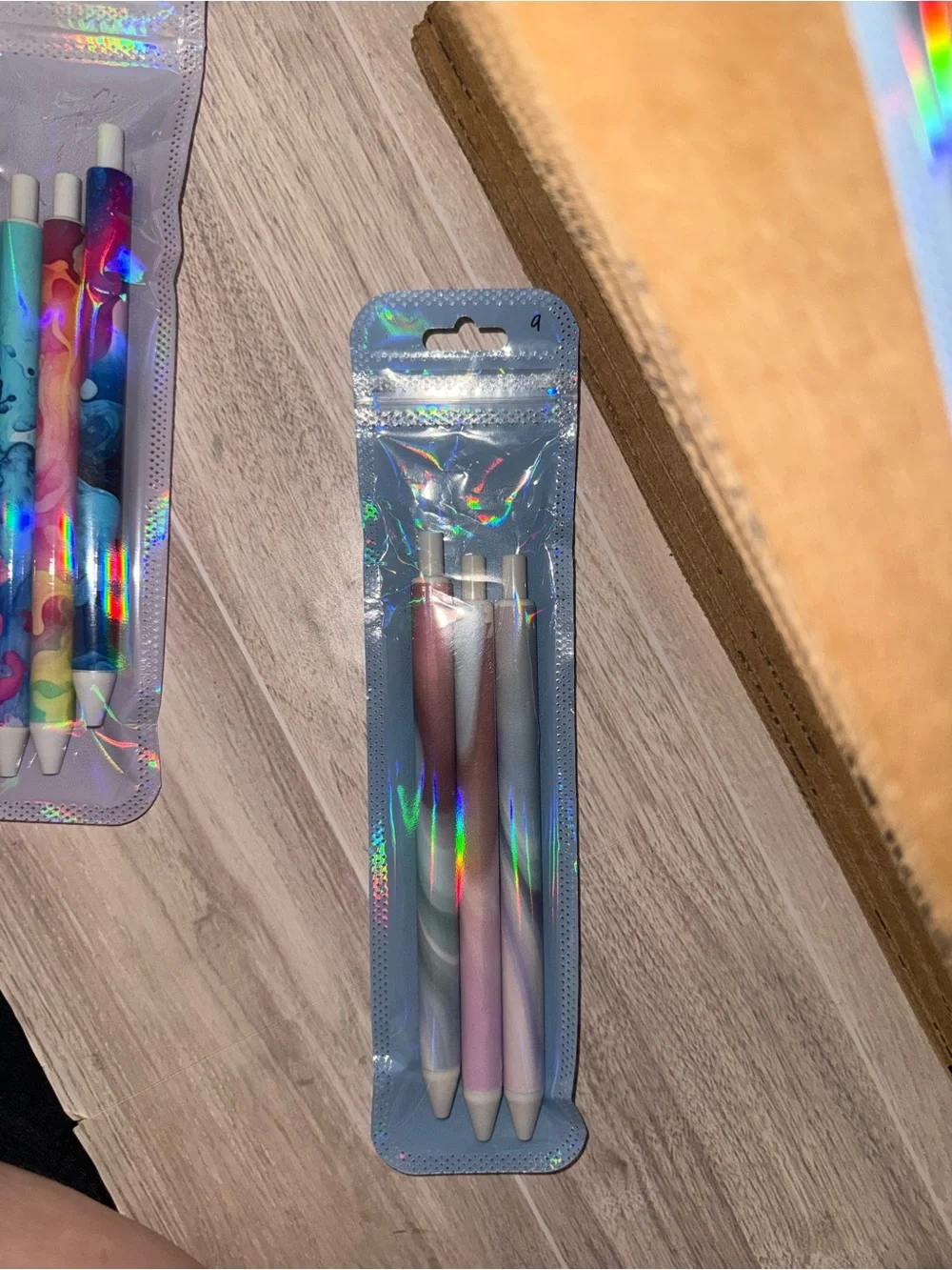 Pack of 3 Pastel Gel Pens - Elegant Pink & Gray Set